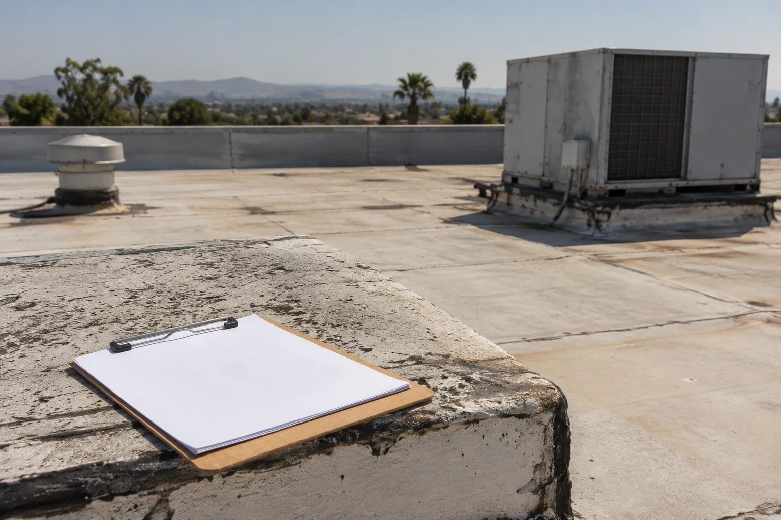 roof condition history for the operating asset