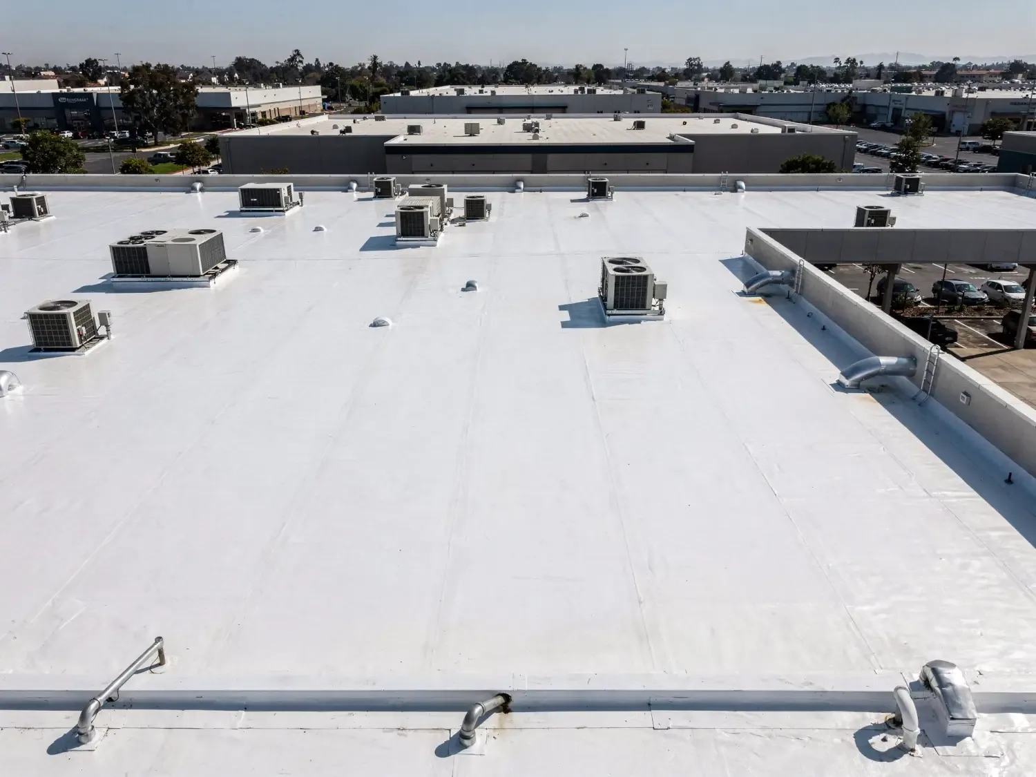 Commercial roof replacement in Elk Grove, CA